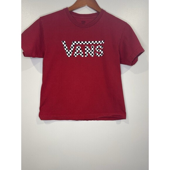 Vans Shirt Boys Medium Short Sleeve Casual Crew Neck Lightweight Outdoors - Picture 2 of 7